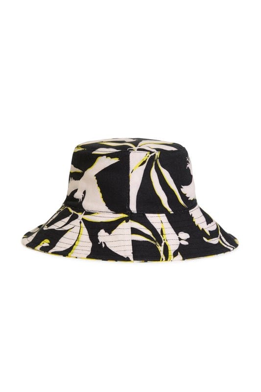 Birds of Paradise Bucket Hat - Black - Seafolly - Splash Swimwear  - hats, new accessories, new arrivals, Nov 23, Seafolly - Splash Swimwear 