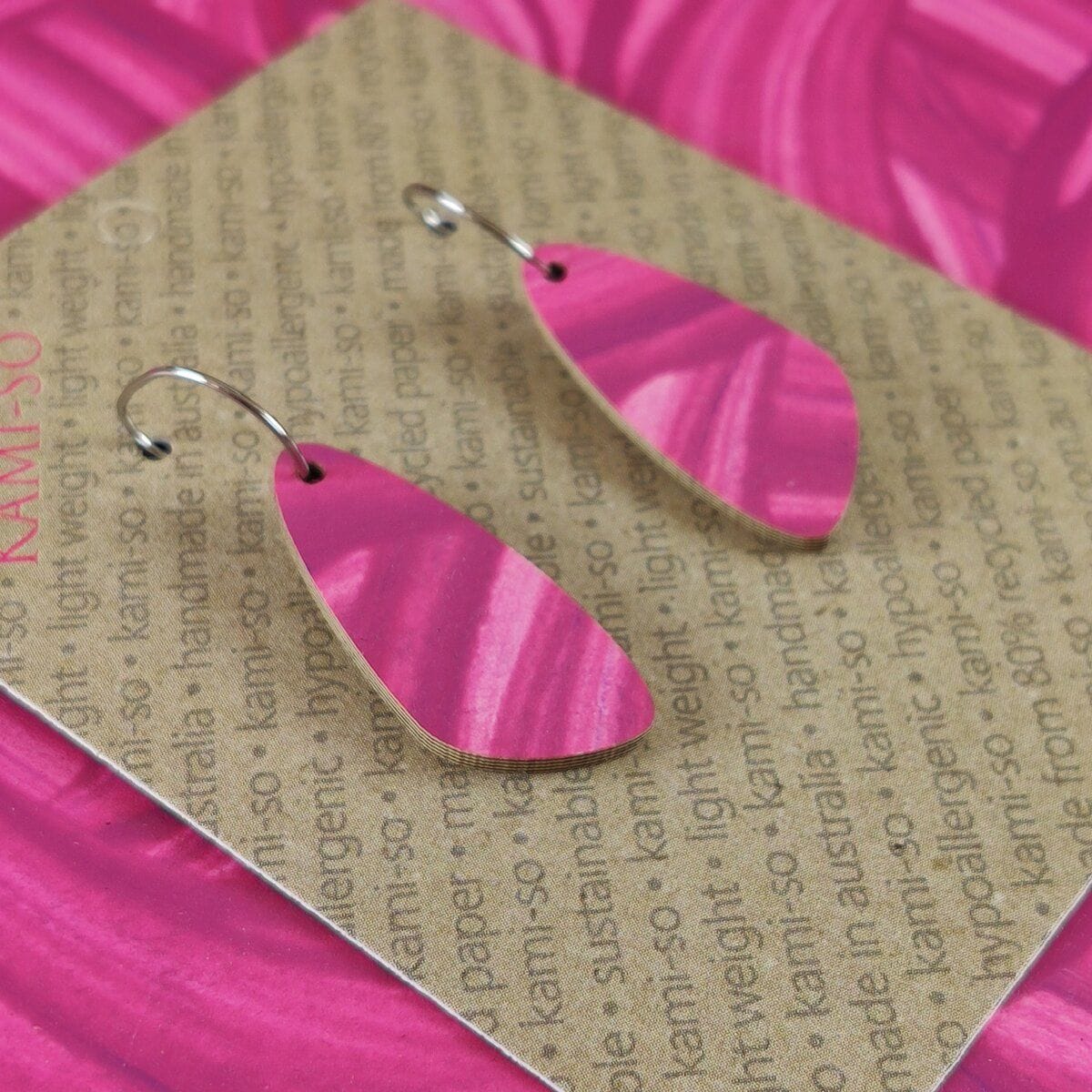 Kami-So Oval Recycled Paper Earrings - Large Kami-So Oval Recycled Paper Earrings - Large v2 Splash Swimwear