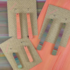 Kami-So Reversible Paddle Recycled Paper Earrings 98558341333337 Kami-So Reversible Paddle Recycled Paper Earrings Splash Swimwear Muted Multicolour Stripes/Peach Stripes 1000018322