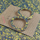 Kami-So Square Recycled Paper Earrings - Large Hoop Square Recycled Paper Earrings - Large Hoop Splash Swimwear