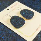 Kami-So Square Recycled Paper Earrings - Large Hoop Square Recycled Paper Earrings - Large Hoop Splash Swimwear