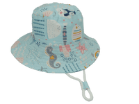 Kato Design Kids Hat - Baby Blue Sealife KB416 Kids Hat - Baby Blue Sealife Splash Swimwear 7038189666970