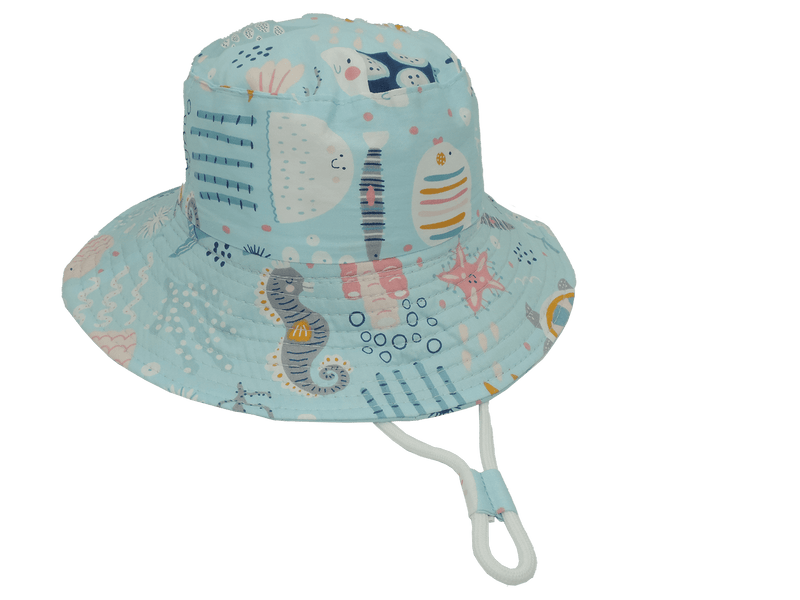 Kato Design Kids Hat - Baby Blue Sealife KB416 Kids Hat - Baby Blue Sealife Splash Swimwear 7038189666970