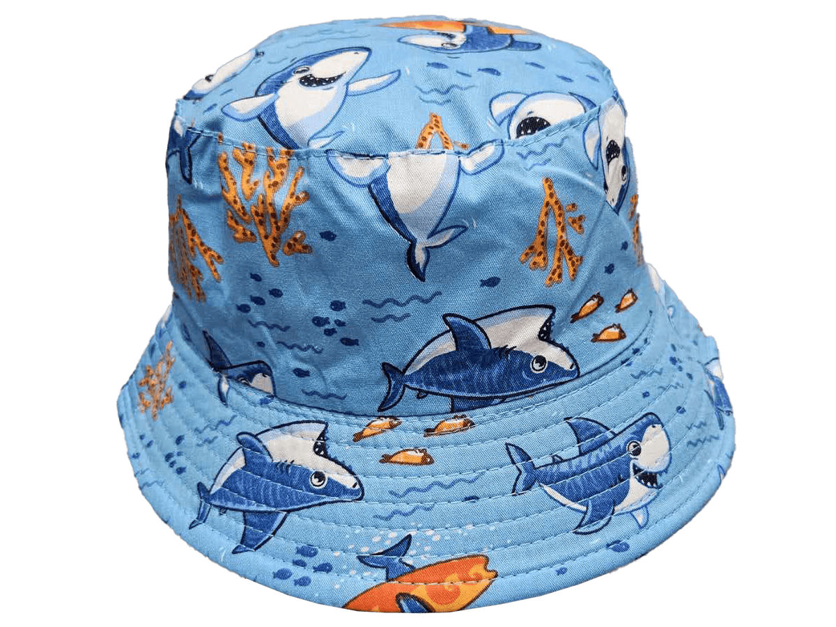 Kato Design Kids Hat - Blue Shark KB412 Kids Hat - Blue Shark Splash Swimwear 7038189666598