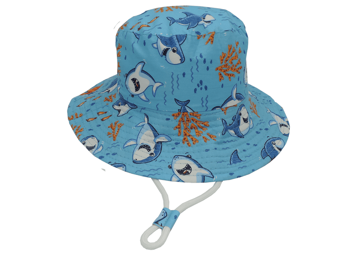 Kato Design Kids Hat - Blue Shark KB412 Kids Hat - Blue Shark Splash Swimwear 7038189666598