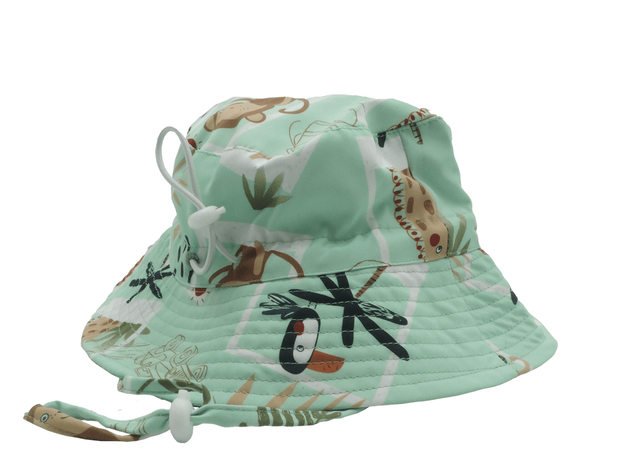 Kato Design Kids Hat - Mint/Safari KB408 Kids Hat - Mint/Safari Splash Swimwear 2641016552244