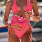 Kulani Kinis Kulani Kinis Beach Pouch - Kiss Me POUCH101 Kulani Kinis Beach Pouch - Kiss Me Splash Swimwear O/S
