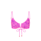 Kulani Kinis Kulani Kinis Bind Slim V Crop Bikini Top -Bubble Berry Kulani Kinis Bind Slim V Crop Bikini Top -Bubble Berry Splash Swimwear