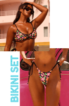 Kulani Kinis Kulani Kinis Bind Slim V Crop Bikini Top & Thong Tie Side Bikini Bottom Bikini Set - Midnight Glow Kulani Kinis Bind Slim V Crop Bikini Top & Thong Tie Side Bikini Bottom Bikini Set - Midnight Glow Splash Swimwear Bikini Set S 1000028611