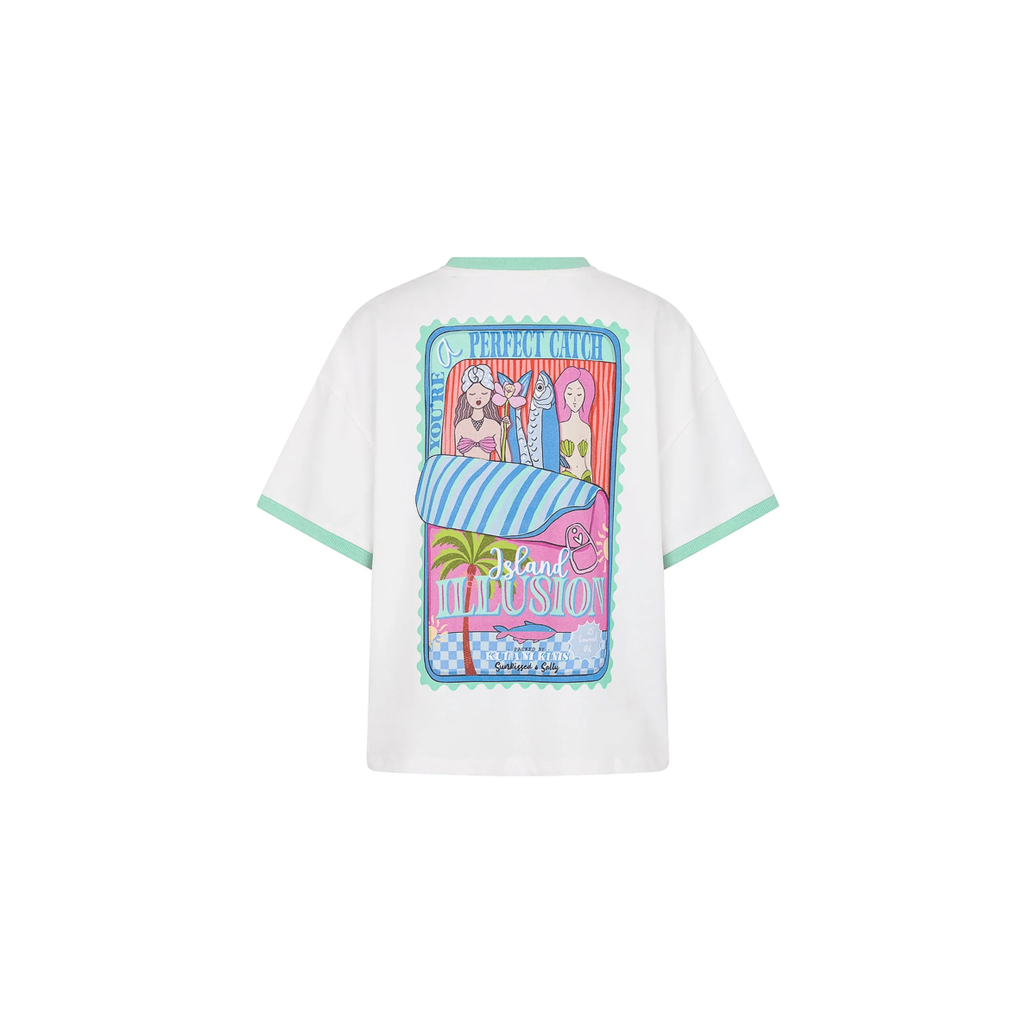 Kulani Kinis Kulani Kinis Boyfriend Bind Tee - Island Illusion Kulani Kinis Boyfriend Bind Tee - Island Illusion Splash Swimwear T-shirt