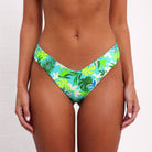 Kulani Kinis Kulani Kinis Cheeky V Bikini Bottom - Neon Splice Kulani Kinis Cheeky V Bikini Bottom - Neon Splice Splash Swimwear Bikini Bottoms