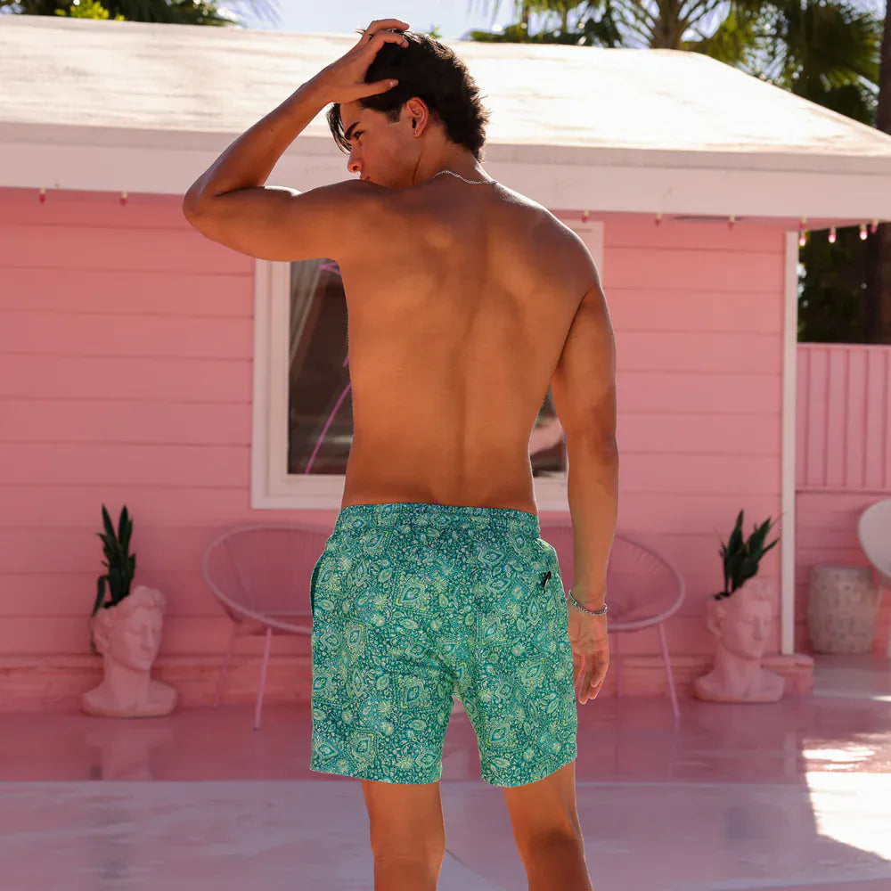 Kulani Kinis Kulani Kinis Emerald Aura Men's Swim Trunks Kulani Kinis Emerald Aura Men's Swim Trunks Splash Swimwear Mens Swimwear