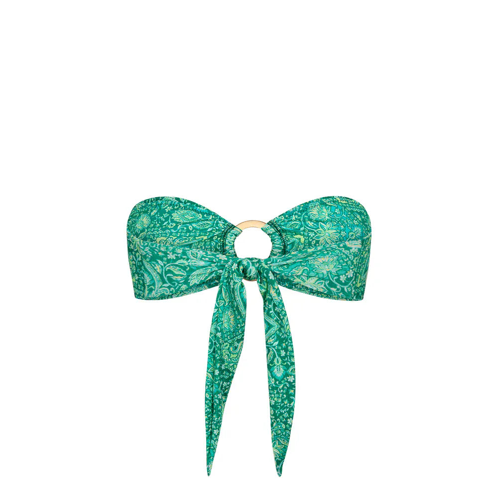Kulani Kinis Kulani Kinis Emerald Aura Strapless Bandeau Bikini Top Kulani Kinis Emerald Aura Strapless Bandeau Bikini Top Splash Swimwear Bikini Tops