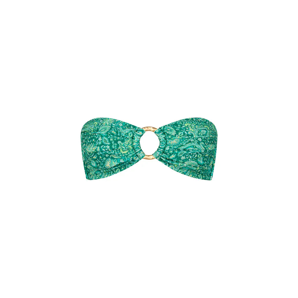 Kulani Kinis Kulani Kinis Emerald Aura Strapless Bandeau Bikini Top Kulani Kinis Emerald Aura Strapless Bandeau Bikini Top Splash Swimwear Bikini Tops