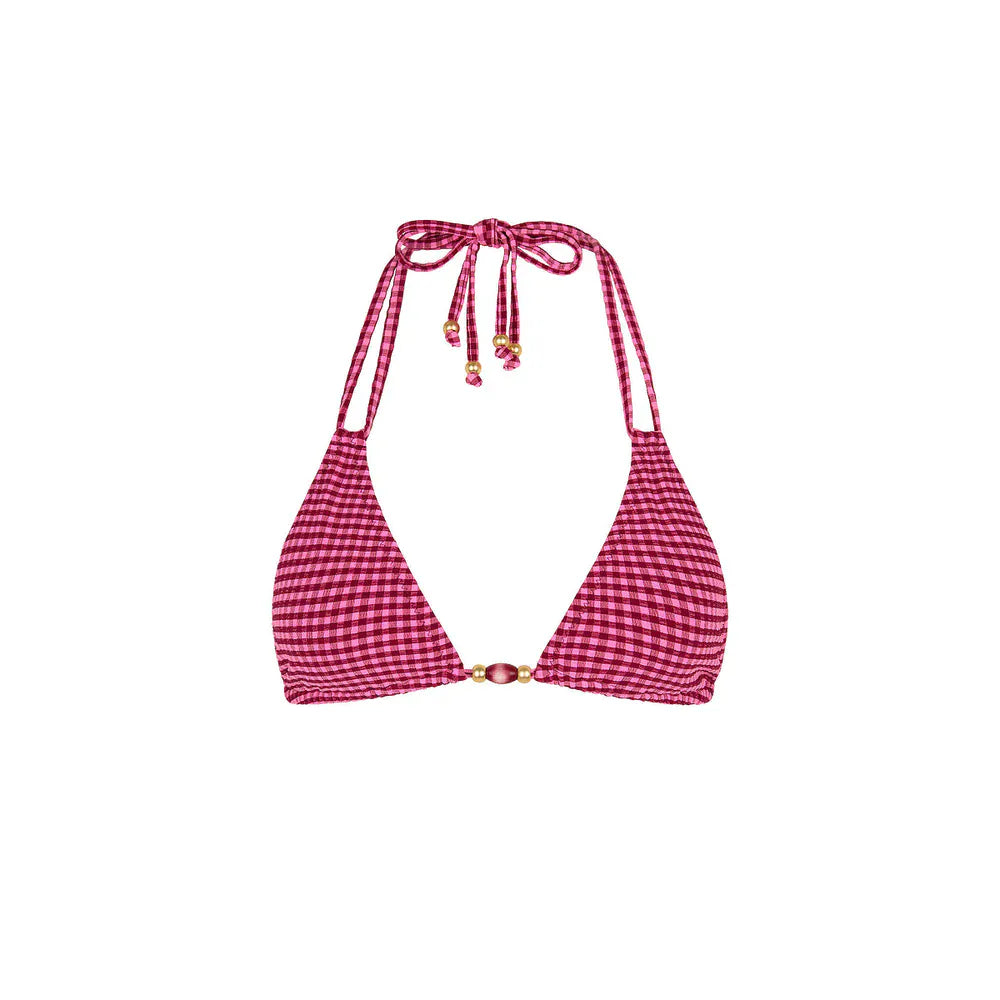 Kulani Kinis Kulani Kinis Halter Bralette Bikini Top - Cherry Kiss Kulani Kinis Halter Bralette Bikini Top - Blue Lagoon Splash Swimwear Bikini Tops