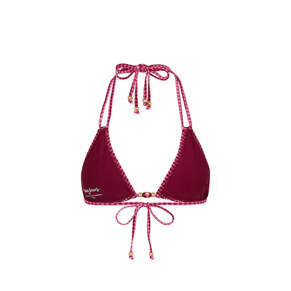 Kulani Kinis Kulani Kinis Halter Bralette Bikini Top - Cherry Kiss Kulani Kinis Halter Bralette Bikini Top - Blue Lagoon Splash Swimwear Bikini Tops