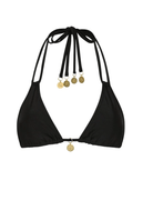 Kulani Kinis Kulani Kinis Halter Bralette Bikini Top - Twilight Black TOP155-TWBL Kulani Kinis Halter Bralette Bikini Top - Blue Lagoon Splash Swimwear Bikini Tops XS