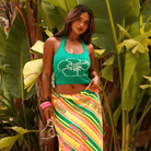 Kulani Kinis Kulani Kinis Knit Halter Tank Top - Green Envy Kulani Kinis Knit Halter Tank Top - Green Envy Splash Swimwear Mens Shorts