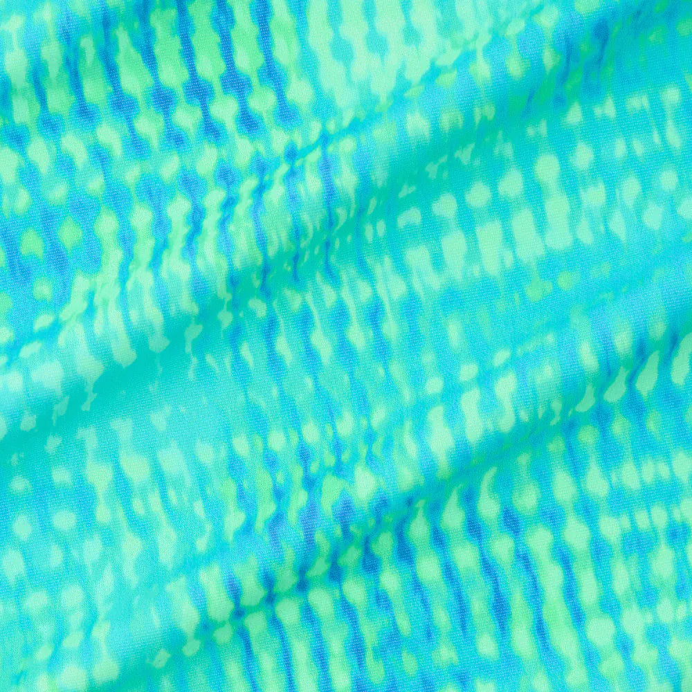 Kulani Kinis Kulani Kinis Lace Stitch High Leg Vintage Bikini Bottom - Summer Seas Kulani Kinis Lace Stitch High Leg Vintage Bikini Bottom - Summer Seas Splash Swimwear Bikini Bottoms