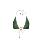 Kulani Kinis Kulani Kinis Lace Stitch Ring Halter Bikini Top - Wild Wonder Kulani Kinis Lace Stitch Ring Halter Bikini Top - Wild Wonder Splash Swimwear