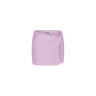 Kulani Kinis Kulani Kinis Lilac Glimmer Mini Twist Knit Sarong Skirt Kulani Kinis Lilac Glimmer Mini Twist Knit Sarong Skirt Splash Swimwear Skirts