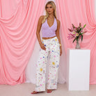 Kulani Kinis Kulani Kinis Lilac Glimmer Retro Tie Halter Knit Top Kulani Kinis Lilac Glimmer Retro Tie Halter Knit Top Splash Swimwear Clothing Top