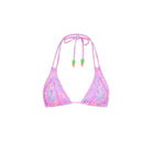 Kulani Kinis Kulani Kinis Lilac Love Decorative Panel Halter Bikini Top Kulani Kinis Lilac Love Decorative Panel Halter Bikini Top Splash Swimwear Bikini Tops