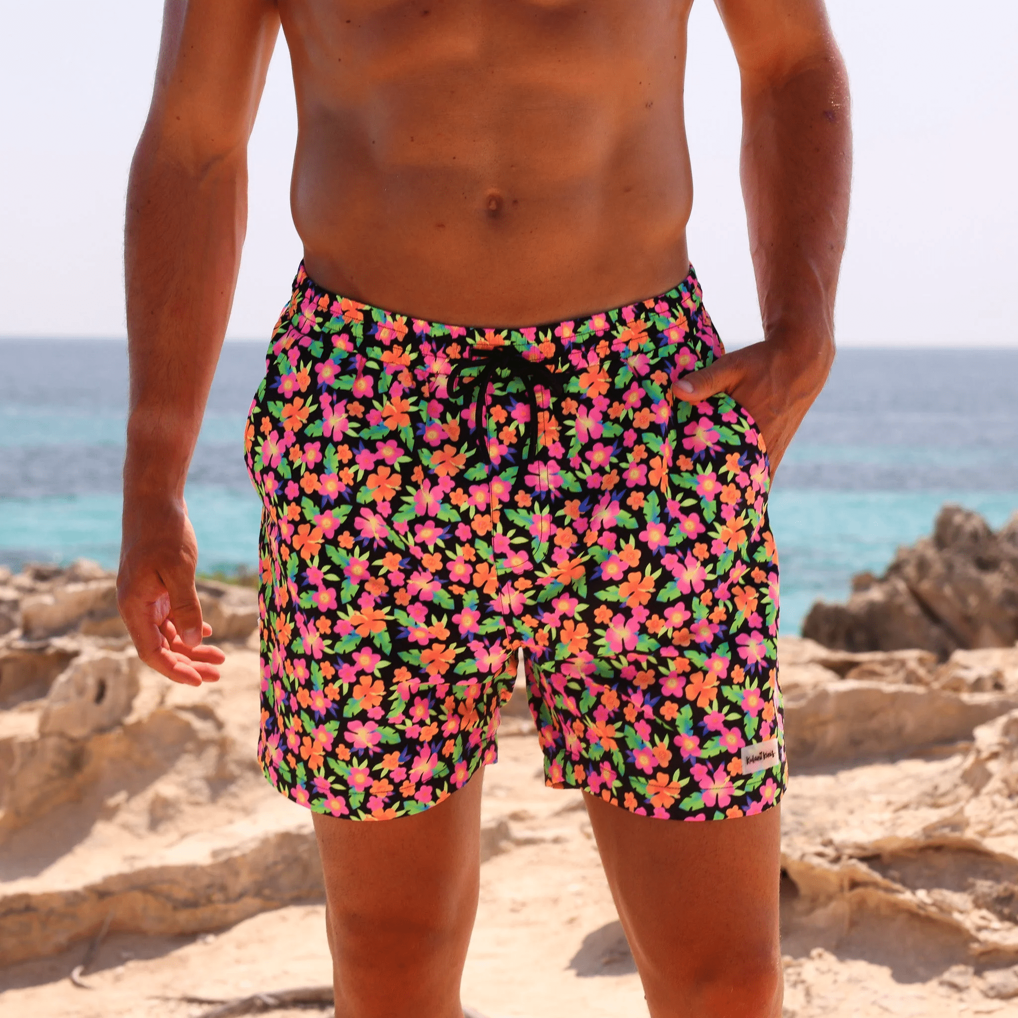 Kulani Kinis Kulani Kinis Mens Swim Trucks - Midnight glow Kulani Kinis Mens Swim Trucks - Midnight glow Splash Swimwear Mens Shorts