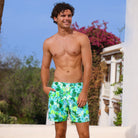 Kulani Kinis Kulani Kinis Mens Swim Trunks - Neon Splice Kulani Kinis Mens Swim Trunks - Neon Splice Splash Swimwear Boardshorts