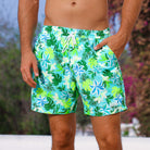 Kulani Kinis Kulani Kinis Mens Swim Trunks - Neon Splice Kulani Kinis Mens Swim Trunks - Neon Splice Splash Swimwear Boardshorts