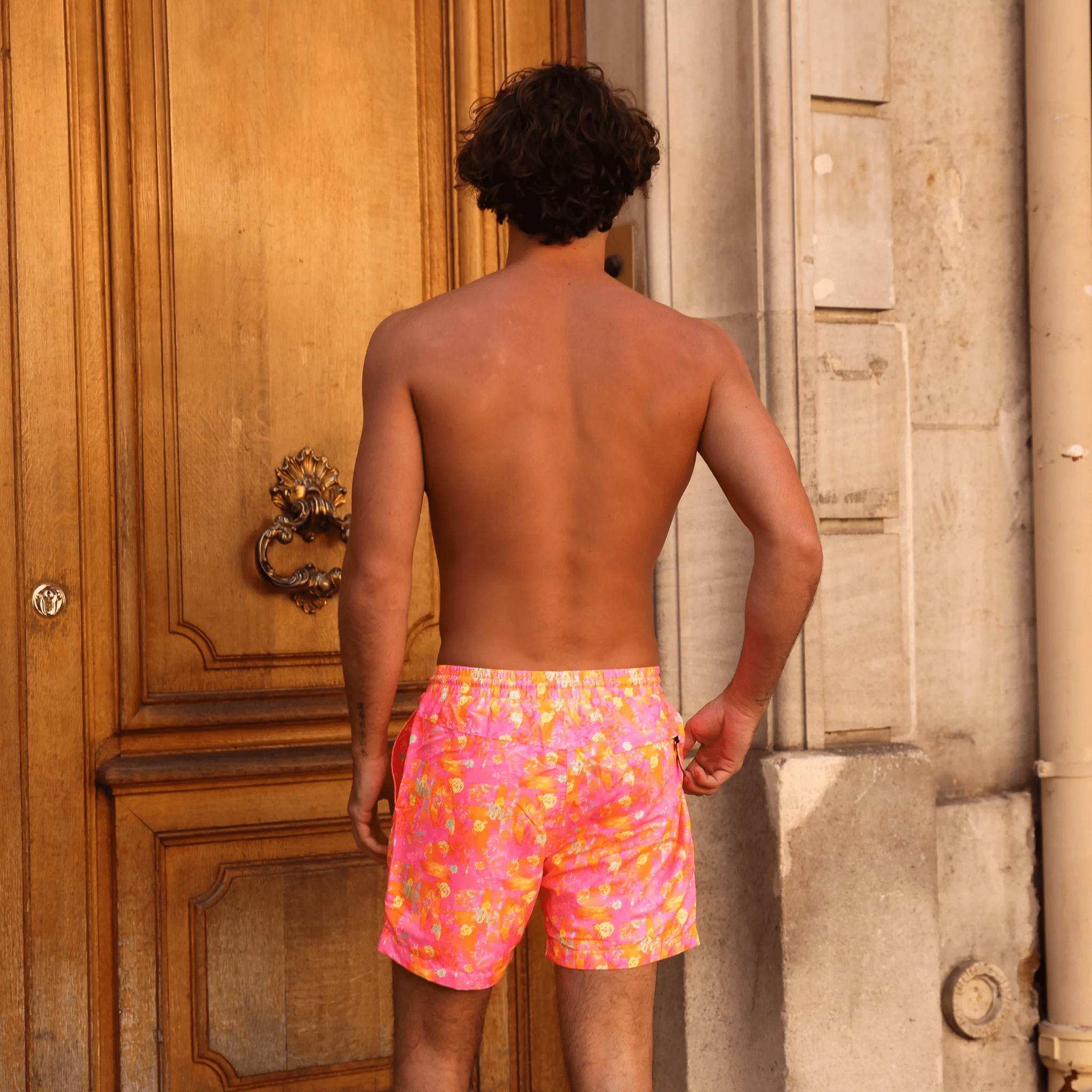 Kulani Kinis Kulani Kinis Mens Swim Trunks - Sunrise Kiss Kulani Kinis Mens Swim Trunks - Sunrise Kiss Splash Swimwear Boardshorts