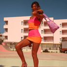 Kulani Kinis Kulani Kinis Mesh Mini Skirt -Tropical Heatwave Kulani Kinis Mesh Mini Skirt -Tropical Heatwave Splash Swimwear