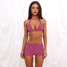 Kulani Kinis Kulani Kinis Micro Swim Short - Cherry Kiss Kulani Kinis Micro Swim Short - Cherry Kiss Splash Swimwear Shorts