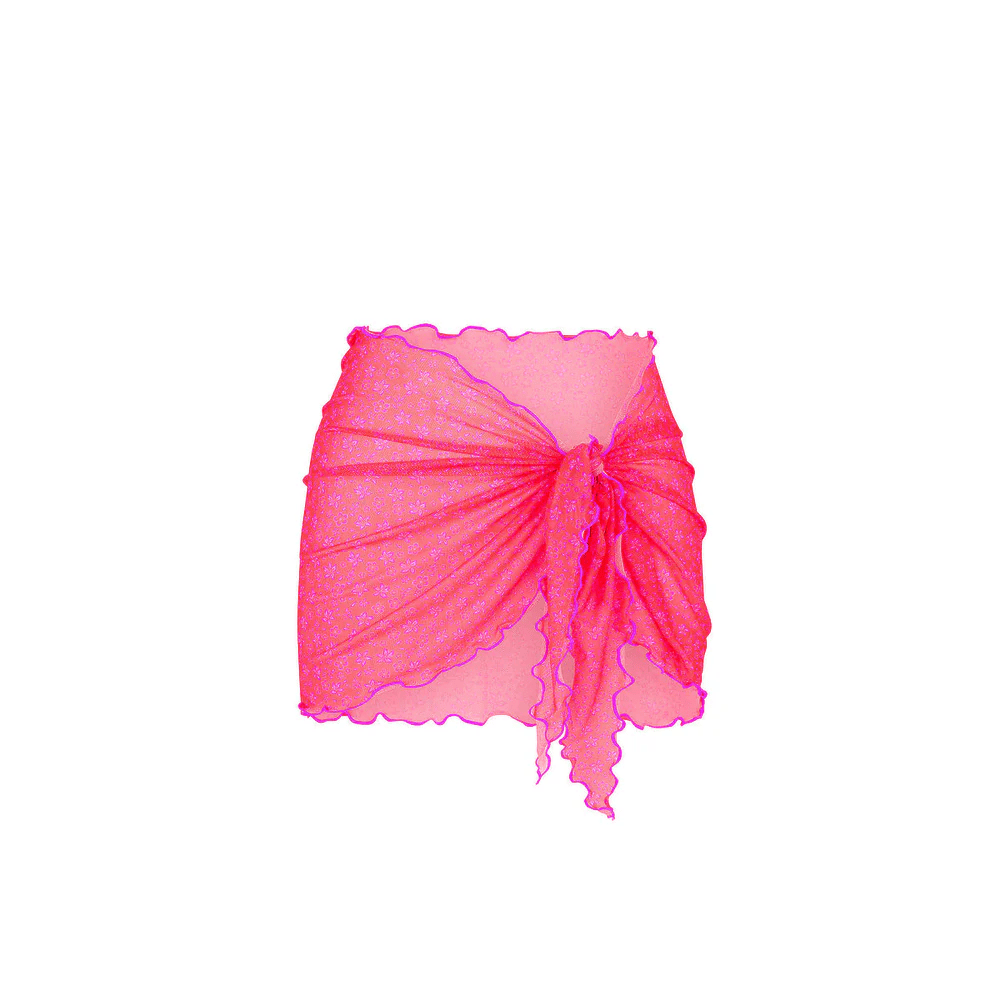Kulani Kinis Kulani Kinis Mini Mesh Sarong - Kiss Me SAR102 Kulani Kinis Mini Mesh Sarong - Kiss Me Splash Swimwear M