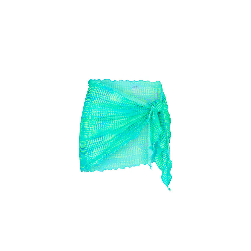Kulani Kinis Kulani Kinis Mini Mesh Sarong - Summer Seas Kulani Kinis Mini Mesh Sarong - Summer Seas Splash Swimwear Sarongs