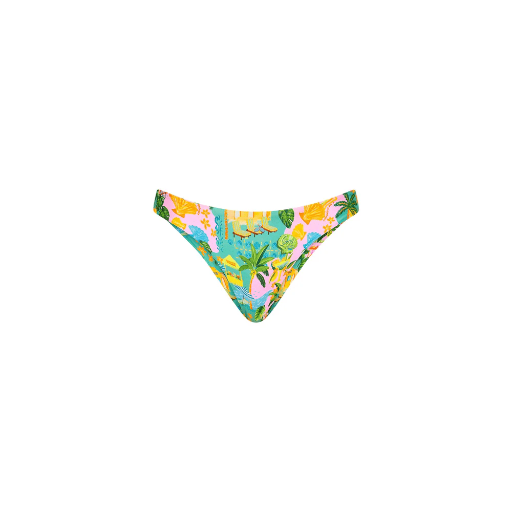 Kulani Kinis Kulani Kinis Minimal Full Coverage Bikini Bottom - Sunlit Spritz Kulani Kinis Minimal Full Coverage Bikini Bottom - Sunlit Spritz Splash Swimwear Bikini Bottoms
