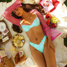 Kulani Kinis Kulani Kinis Mint Macaron Decorative Ditzy Underwire Bikini Top Kulani Kinis Mint Macaron Decorative Ditzy Underwire Bikini Top Splash Swimwear Bikini Tops