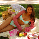 Kulani Kinis Kulani Kinis Mint Macaron Decorative Ditzy Underwire Bikini Top Kulani Kinis Mint Macaron Decorative Ditzy Underwire Bikini Top Splash Swimwear Bikini Tops