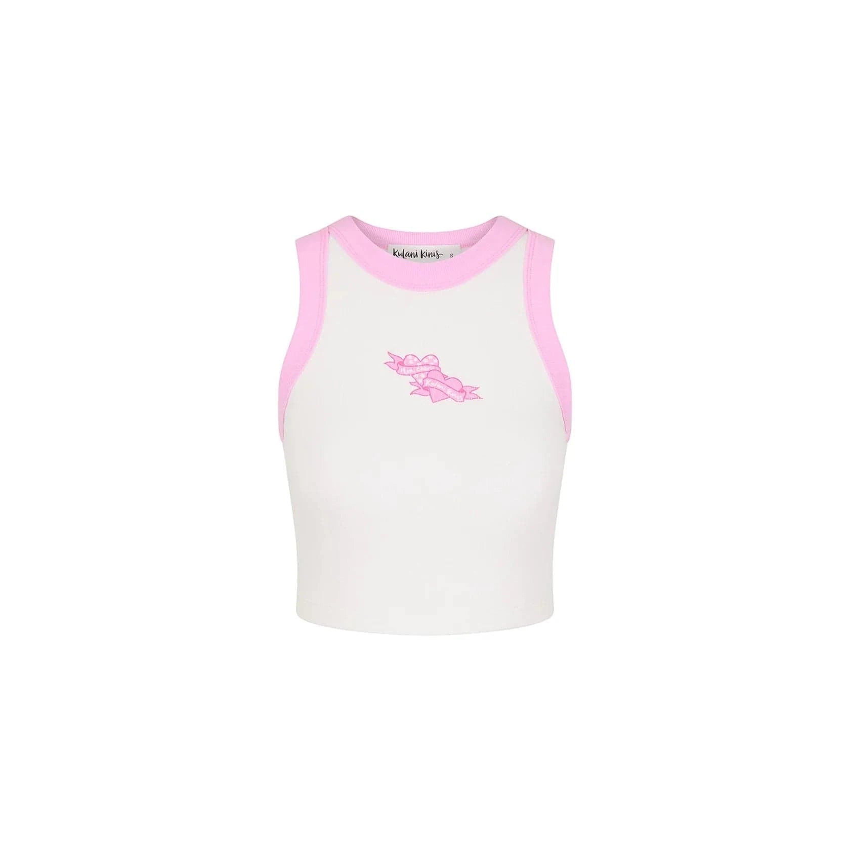 Kulani Kinis Kulani Kinis Mon Cherie Bind Crop Tank Top Kulani Kinis Mon Cherie Bind Crop Tank Top Splash Swimwear Tops