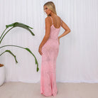 Kulani Kinis Kulani Kinis Pocket Pink Crochet Lace Knit Maxi Dress Kulani Kinis Pocket Pink Crochet Lace Knit Maxi Dress Splash Swimwear Dresses