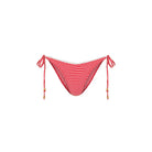 Kulani Kinis Kulani Kinis Scallop Crochet Halter Top & Cheeky Tie Bottom Bikini Set - Strawberry Siesta TOP246-STSI+BOT301-STSI-L Kulani Kinis Scallop Crochet Halter Top & Cheeky Tie Bottom Bikini Set - Strawberry Siesta Splash Swimwear Bikini Set L 51205061007545