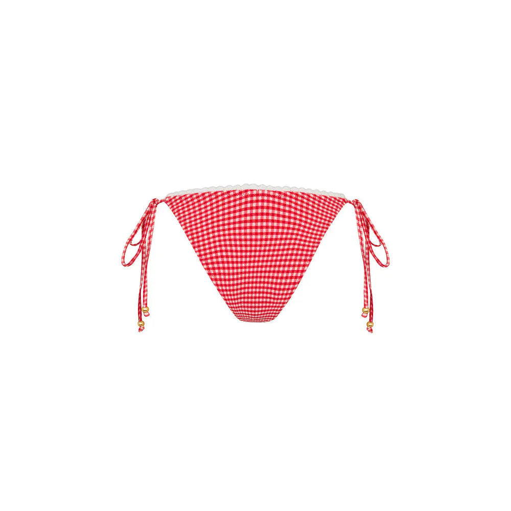 Kulani Kinis Kulani Kinis Scallop Strawberry Siesta Crochet Cheeky Tie Bikini Bottom Kulani Kinis Scallop Strawberry Siesta Crochet Cheeky Tie Bikini Bottom Splash Swimwear Bikini Bottoms
