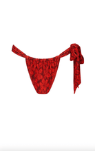 Kulani Kinis Kulani Kinis Soft Tie Ruched Thong Bikini Bottom - Sassy Sangria BOT287 Kulani Kinis Soft Tie Ruched Thong Bikini Bottom - Sassy Sangria Splash Swimwear Bikini Bottoms XS