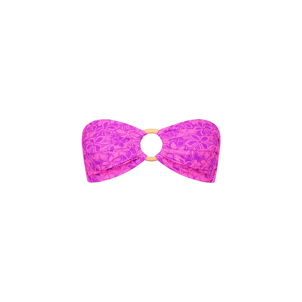 Kulani Kinis Kulani Kinis Strapless Bandeau Bikini Top -Bubble Berry Kulani Kinis Strapless Bandeau Bikini Top -Bubble Berry Splash Swimwear