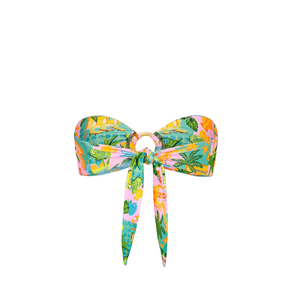 Kulani Kinis Kulani Kinis Strapless Bandeau Bikini Top - Sunlit Spritz Kulani Kinis Strapless Bandeau Bikini Top - Sunlit Spritz Splash Swimwear