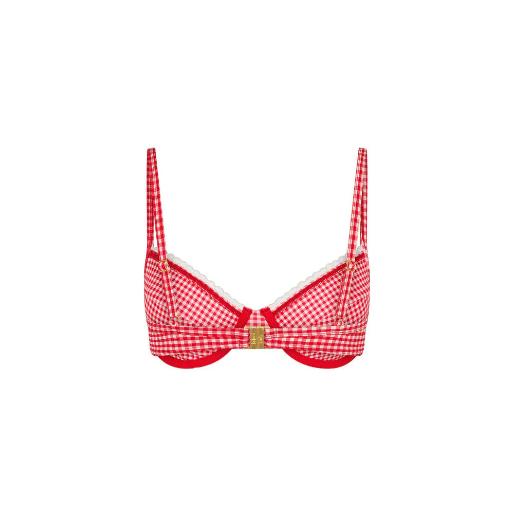 Kulani Kinis Kulani Kinis Strawberry Siesta Scallop Crochet Underwire Bra Bikini Top Kulani Kinis Strawberry Siesta Scallop Crochet Underwire Bra Bikini Top Splash Swimwear Bikini Tops