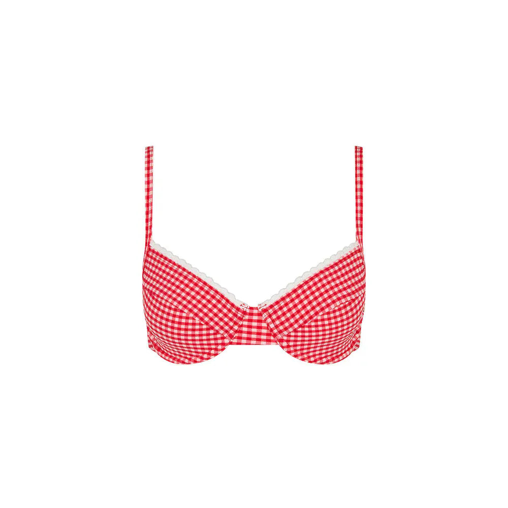 Kulani Kinis Kulani Kinis Strawberry Siesta Scallop Crochet Underwire Bra Bikini Top Kulani Kinis Strawberry Siesta Scallop Crochet Underwire Bra Bikini Top Splash Swimwear Bikini Tops