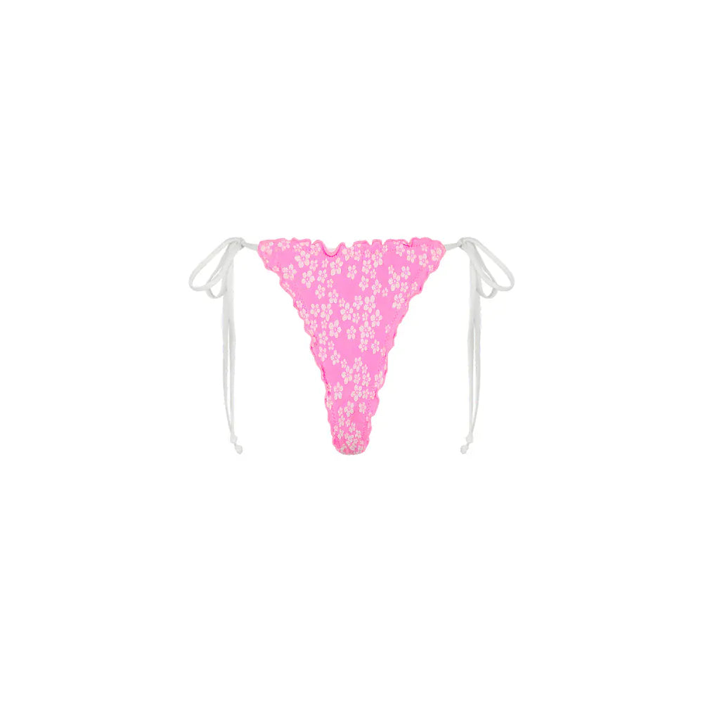 Kulani Kinis Kulani Kinis Sugar Sprinkle Lettuce Edge Thong Tie Bikini Bottom Kulani Kinis Sugar Sprinkle Lettuce Edge Thong Tie Bikini Bottom Splash Swimwear Bikini Bottoms