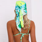 Kulani Kinis Kulani Kinis Summer Bandana Scarf Top - Neon Splice 17493-NESP-OS Kulani Kinis Summer Bandana Scarf Top - Neon Splice Splash Swimwear Accessories O/S 73329131010073