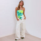 Kulani Kinis Kulani Kinis Summer Bandana Scarf Top - Neon Splice 17493-NESP-OS Kulani Kinis Summer Bandana Scarf Top - Neon Splice Splash Swimwear Accessories O/S 73329131010073